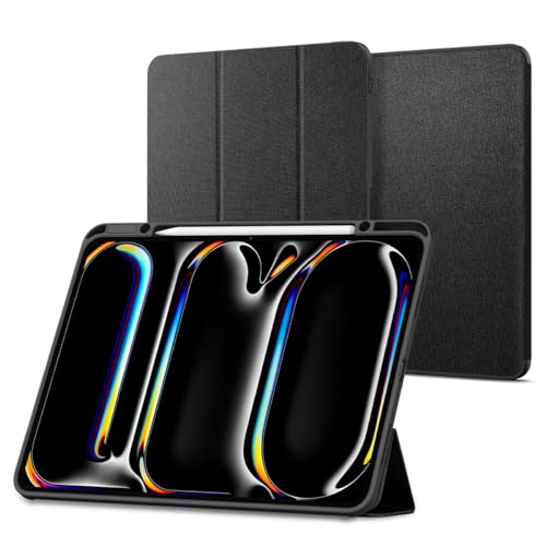 Coque iPad Pro 13 Spigen Urban Fit Noir étui de protection pour travailler en café ou voyage