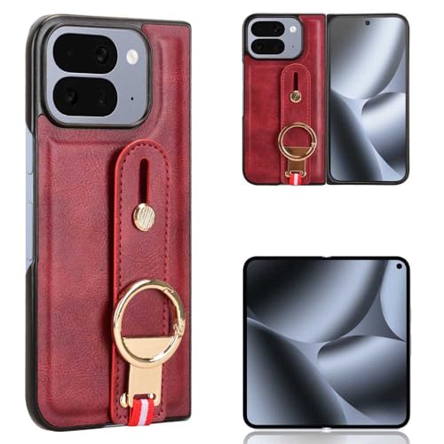 for Google Pixel 9 Pro Fold �p �P�[�X PU���U�[+�v���X�`�b�N ������ �x���g �����h�~�x���g �X�}�z�V�����_�[ �ϏՌ��o���p�[ �����O�t�� �O�[�O���s�N�Z�� 9 Pro Fold �J�o�[ ������� �X���� ��� �m���X���b�v