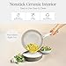 Granitestone 20 Pc Ceramic Cookware Set Nonstick, Complete Pots and Pans Set Non Stick for Kitchen with Bakeware, Cooking Utensils & Steamer, Non Toxic Made Without PFOA PFOS, Oven & Dishwasher Safe