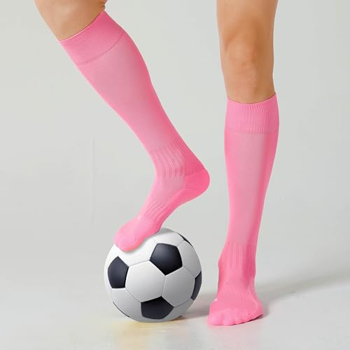 Image of CS CELERSPORT 2 /3 Pack Soccer Softball Baseball Socks for Youth Kids Adult Multi-Sport Compression Knee High Socks