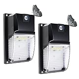 LTBLIGHT 18W LED Porch Lights with Dusk-to-Dawn Photocell Sensor,1980LM 5000K Wall Pack Light Fixtur