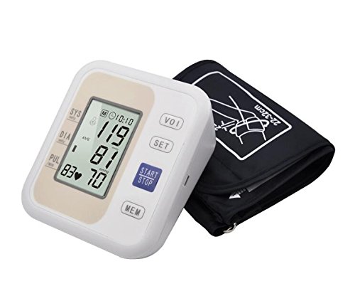 QAWACHH Electric Blood Pressure Monitor Digital Arm Style Heart Beat Meter Machine(with English Voice) 1