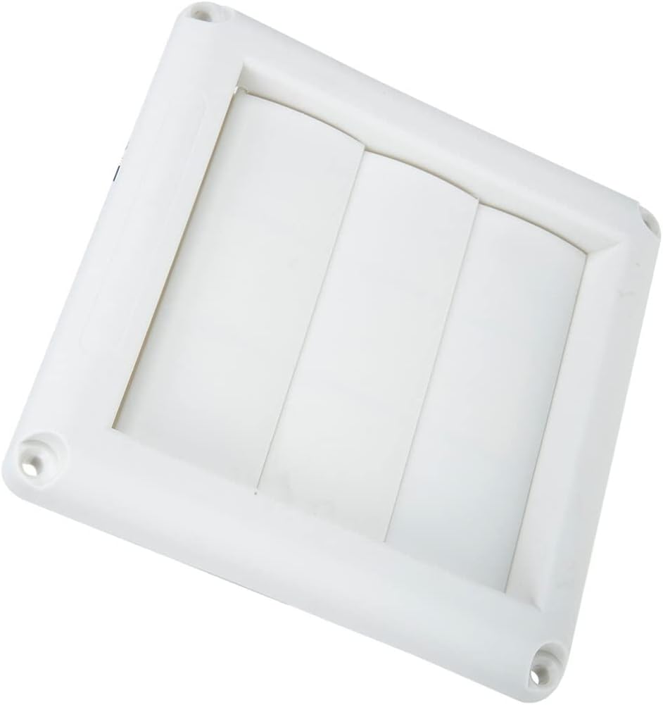 FOMIYES Dryer Vent Cover Louvers Exterior Wall Vent for Air Conditioners and Dryers Lightweight and Easy to Install Rain and