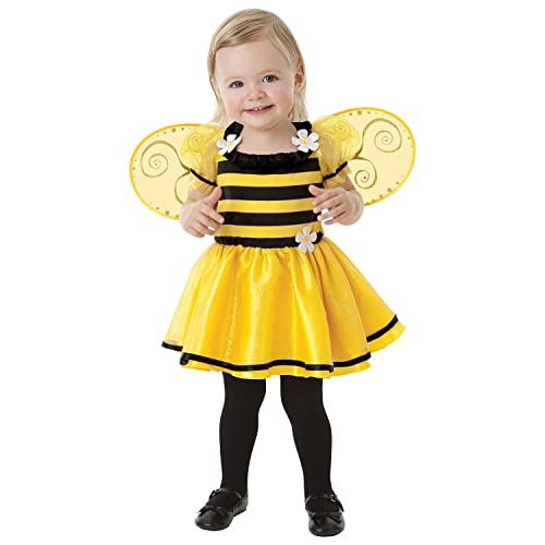 amscan 9918189 999673 Dzieci Little Stinger Bee Dziewczęcy Kostium Wiek: 3-4 lata, Żółty