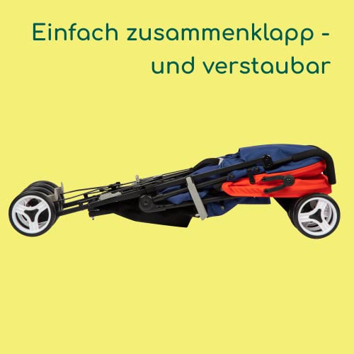 Bebeconfort Rainbow, Buggy mit mehreren Positionen, kompakt und leicht, von 6 Monaten bis 4 Jahren, bis 22 kg, Blue Lines