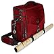 ENHANCE Tabletop RPG-Tasche des Abenteurers, Sammleredition - DND-Tasche mit Tabletop-Miniaturen-Aufbewahrung, Mattenhalter, DND-Würfel- und Token-Taschen, passend für 4-8 Bücher (Drachen Rot)