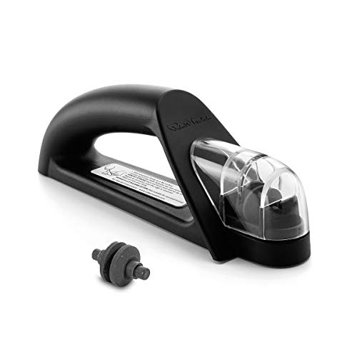 Robert Welch Hand-Held Knife Sharpener. Multi Award Winning Design - The Ceramic Wheel Sharpens Blades to Exact 15° Angle. 10 Year Guarantee.