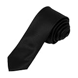 Dan Smith Silk Blend Stylish Slim Tie 5.5 Cm Black Thin Neckwear C.C.B.E.021 Geomeetic Black