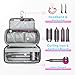 Hair Tools Travel Bag, Travel Carrying Case for Hair Dryer, Hair Dryer Travel Bag, with Hook, Hair Dryer Storage Bag for Shark and Dyson Hair Dryers, Straighteners, Curlers and Accessories