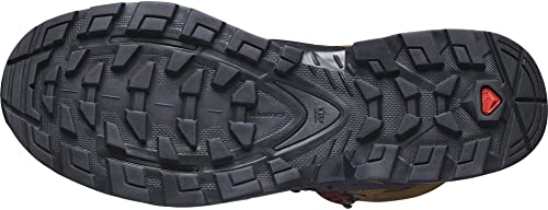 Image of Salomon Quest 4 GTX Hiking Boots Mens Sz 12 Rubber /Black /Fiery Red