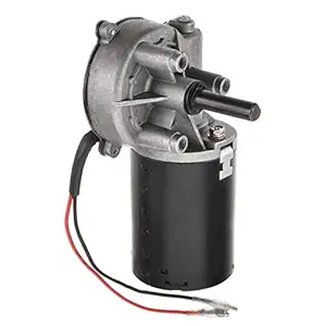 Heyiarbeit 100 RPM 24V DC Micro Gear Reduction Motor Motor High Torque Electric Worm Gear Motor Micro Speed Motor Electric Gearbox for RC Car Robot Model DIY Engine Left Shaft 1Pcs