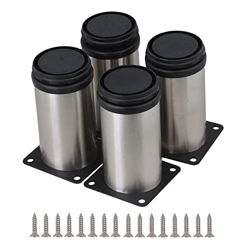 Rdexp Stainless Steel Adjustable Furniture Cabinet Legs Set Of 4 #TOP26