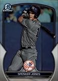 2023 Bowman Draft Chrome Refractor Baseball #BDC-196 Spencer Jones New York Yankees Official MLB Trading Card (Stock Photo Shown, Card in Near Mint to Mint Condition)