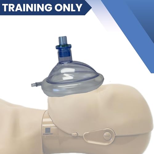 MCR Medical Pack of 10 Training CPR Masks, Adjustable-Adult w Valves, MCRTM-AR