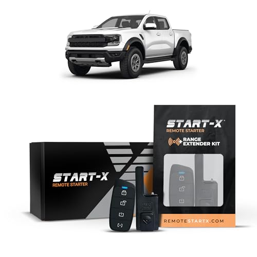Start-X Remote Starter Kit + 3000ft 2 Way Range Extender for Ford Ranger (2024) Trucks with Push-to-Start or Key Ignition