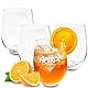 Maxito Aperol Spritz Gläser im 4er Set ∣ Modernes Design für Cocktail Gläser ∣ Ideal als Aperol Spritz Geschenkset ∣ Aperol Geschenk ∣ Trinkgläser Set