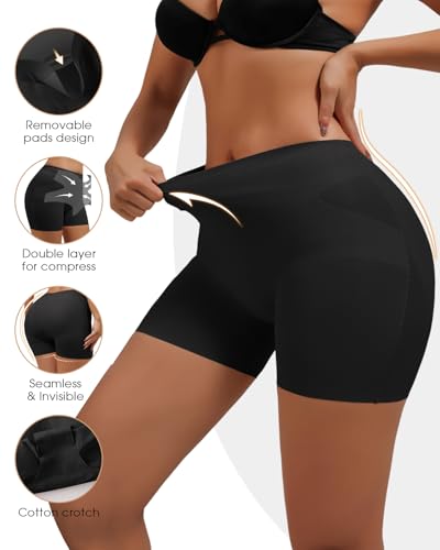 Image of Waist Trainer For Women Lower Belly Fat Butt Lifting Womens Underwear Seamless Tummy Control Fake Buttock Panties