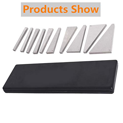 Findmall 10 Pcs Precision Angle Block Set Machinist Tool Angle Gauge Block 1°- 30°Lathes Milling Ground Gauge Angle Calibration Gage Inspection Block Set #TOP4