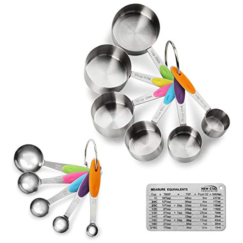 New Star Foodservice Professional Stainless Steel 18/8 12-Piece Measuring Cup and Spoon Set by New Star Foodservice - Image 2
