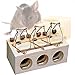 Trade Shop Traesio Trappola Per Topi Tradizionale Classica In Legno A 3 Fori Roditori Pest Control - 3