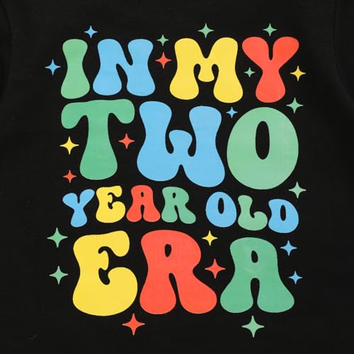 2nd Birthday Shirt Toddler Boy Two Year Old Birthday Outfit Long Sleeve Cotton T Shirt Clothes4