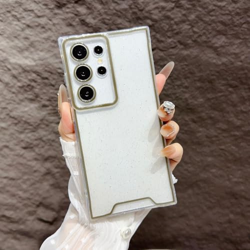 Coque lumineuse à paillettes pour Samsung Galaxy S24 Ultra souple et antichoc