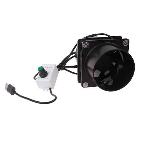 hejhncii USB Velocidad ajustable Soldadura Humo Absorber ESD Extractor de Humo Ventilador de tubo de tubo Exhuast Ventilador con 136M Ventilador de