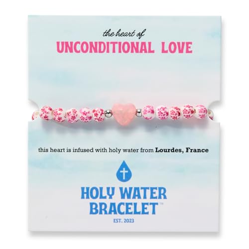 Holy Water Porcelain Heart Bracelet In Silver