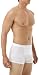 Underworks Cotton Spandex Ultra Light Compression Boxers Medium White
