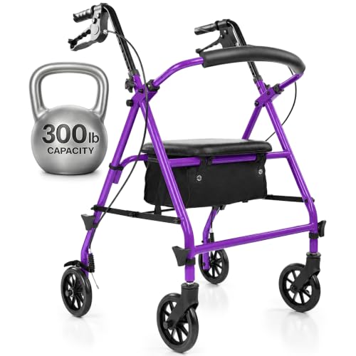 Vive Steel Narrow Rollator Walker