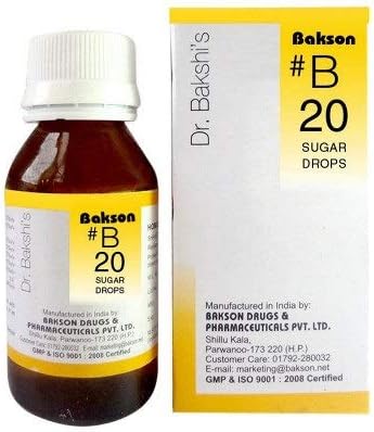 B20 Sugar Drops (30ml) - Pack Of 1 Bottle & (Free St. George’s ALFALFA TONIC 1 pcs of 60ml with Every Order)