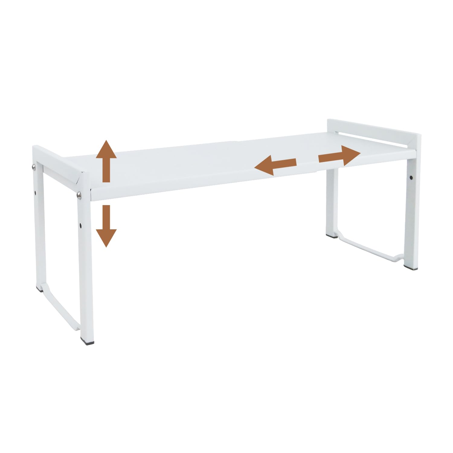 Organiseur de comptoir extensible blanc pour ranger le garde-manger et l'évier