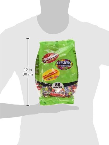 Skittles Starburst & Life Savers Christmas Candy Fun Size Variety Mix, 22.7 Ounce 80 Pieces #TOP7