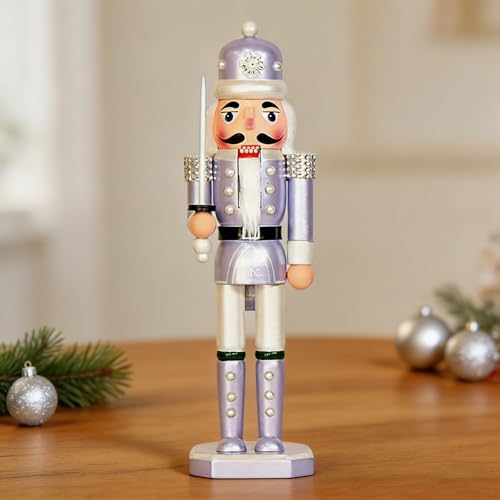 Casse-noisette bois avec perles Z3630 déco Noël classique