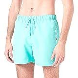 tommy hilfiger pantaloncino da bagno uomo medium drawstring lungo, verde (light jade green), s