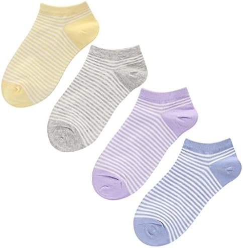 DarkCom 8 or 10 Pairs Ladies Trainer Socks, Ankle Sport Socks Women, Cotton