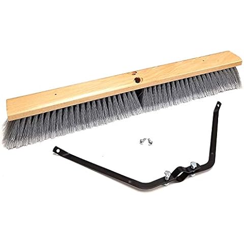 American Select Tubing 24” Smooth-Surface Push Broom Head with Broom Brace Cover