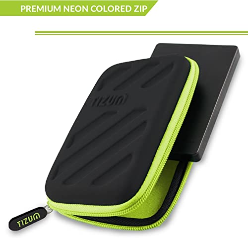 Image of tizum Hard EVA 8 x USB Flash Drives Carrying Case, Black & External Hard Drive Case for 2.5-Inch Hard Drive, Premium Edition, HDD Case (Black)