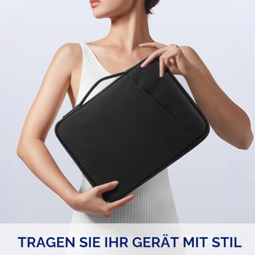 TiMOVO 9-11" Tablet-Hülle für iPad A16 & Galaxy Tab, Schwarz – Ansicht 3