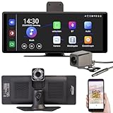 Lescars Navigationsgerät: IPS-HD-Touchscreen für Apple CarPlay mit 10,26"/26 cm & Rückfahrkamera (Autodisplay, Android Auto Display, Dashcam mit Rückfahrcamera)