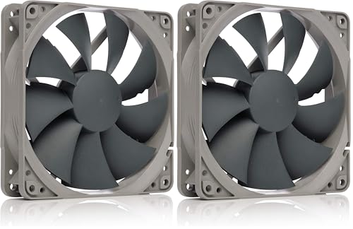 Noctua NF-P12 redux-1700 PWM, Ventilador de Alto Rendimiento, 4 Pines, 1700 RPM (120 mm, Gris) (Paquete de 2)