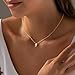 M MOOHAM Easter Gifts for Girls - Gold Necklace Jewelry for Women, Dainty 14k Gold Plated Tiny Small Cross Pendant Necklaces for Womens, Religious Christian Gifts for Womens Girls
