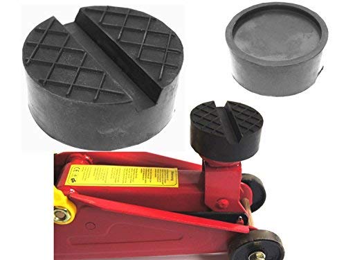 Gummiauflage in 41 Ausführungen für Wagenheber oder Hebebühnen Unterlage Auto Klotz Rangierwagenheber Puffer Reifenwechsel LKW KFZ Tuning Zubehör (75x30/V-Nut+Aussparung)