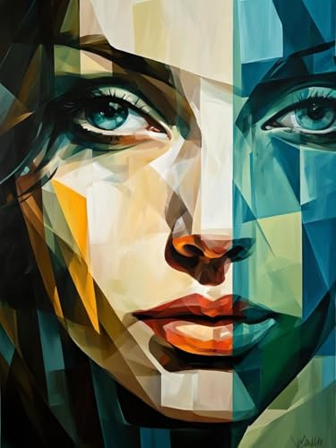 Peinture diamant kit complet anti-stress grand format, strass point de croix 70x95cm