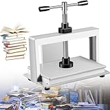 【Area di lavoro efficace】 - Il nostro potente spianacarte è comunemente adatto per carta di formato A4/A3. È ovvio percepire che i tuoi documenti possono essere appiattiti in modo più efficiente grazie all'ampia area di lavoro di 350 x 220 mm / 350 x 430 mm e allo spessore di appiattimento di 150 mm. Inoltre, grazie alla maniglia rotante, al dado allungato e alla piastra ispessita, la pressione può raggiungere i 1500 kg, il che ti aiuta a lavorare senza sforzo.