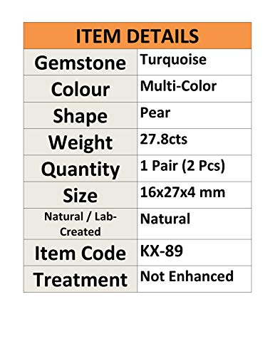 Cabochons en turquoise naturelle pour bijoux faits main d'été - 3