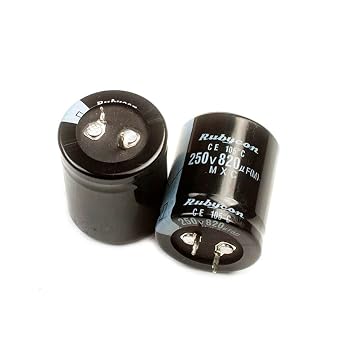 1Pcs Rubycon 250V 820uf 30x35mm Electrolytic Capacitor, High Frequency Low ESR Aluminum Electrolytic Capacitors for Refrigerator, TV, LCD Monitor