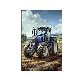 MéCanique Peinture par Numero Adulte, Peinture Numero Tracteur Tableau a Paint by Numbers Adulte Kits Apportez des Pinceaux et de la numéro d'art, pour Decoration Murale Cadeau Femme 70x95cm 4-V