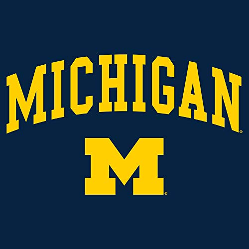 As03 - Michigan Wolverines Arch Logo T-Shirt - Small - Navy #TOP1