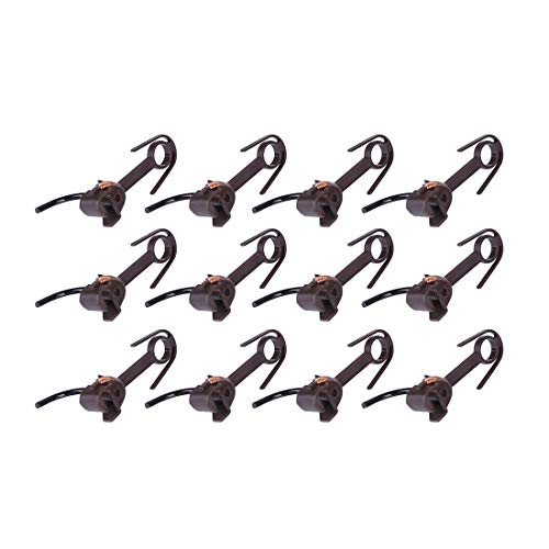 Yamix 12Pcs Model Trains Ho Scale Couplers 20Mm E-Z Mate Magnetic Knuckle Couplers For Ho 1:87 Scale Model Trains - Coffee #TOP1
